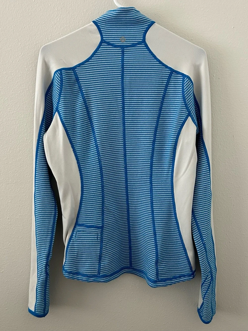 Lululemon Run U-Turn Half Zip Pullover Reversible Pique Blue Women’s Size 12 ?